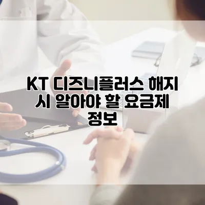 KT 디즈니플러스 해지 시 알아야 할 요금제 정보